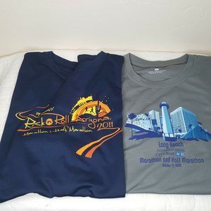 Lot of 2 Marathon Jerseys Long Beach 2010 PF Chang Arizona 2011  Size XXL